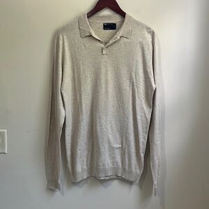 ASOS Men’s Cotton Long Sleeve Polo Size L